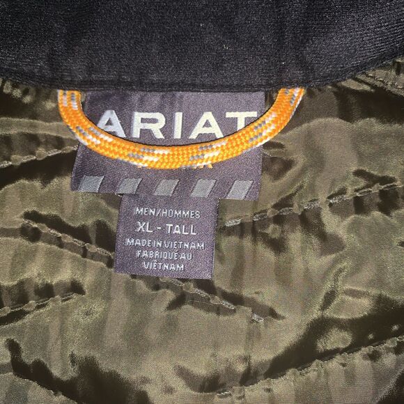 Ariat Rebar Cloud 9 Mens Vest XL Tall Workwear Zone Welded Insulation Brown - Picture 7 of 9